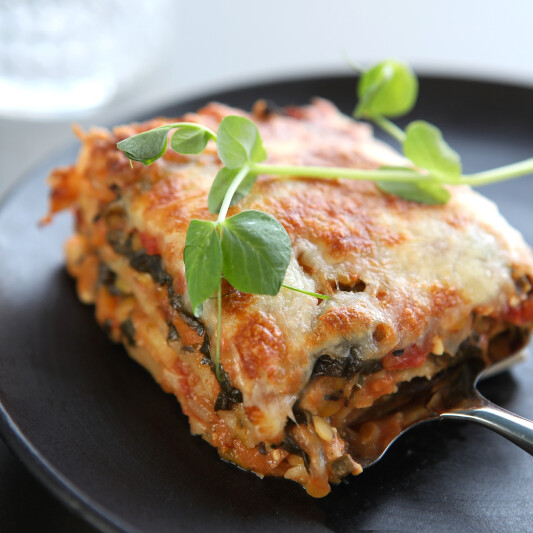 Vegetarlasagne fra Kogenbogen 4